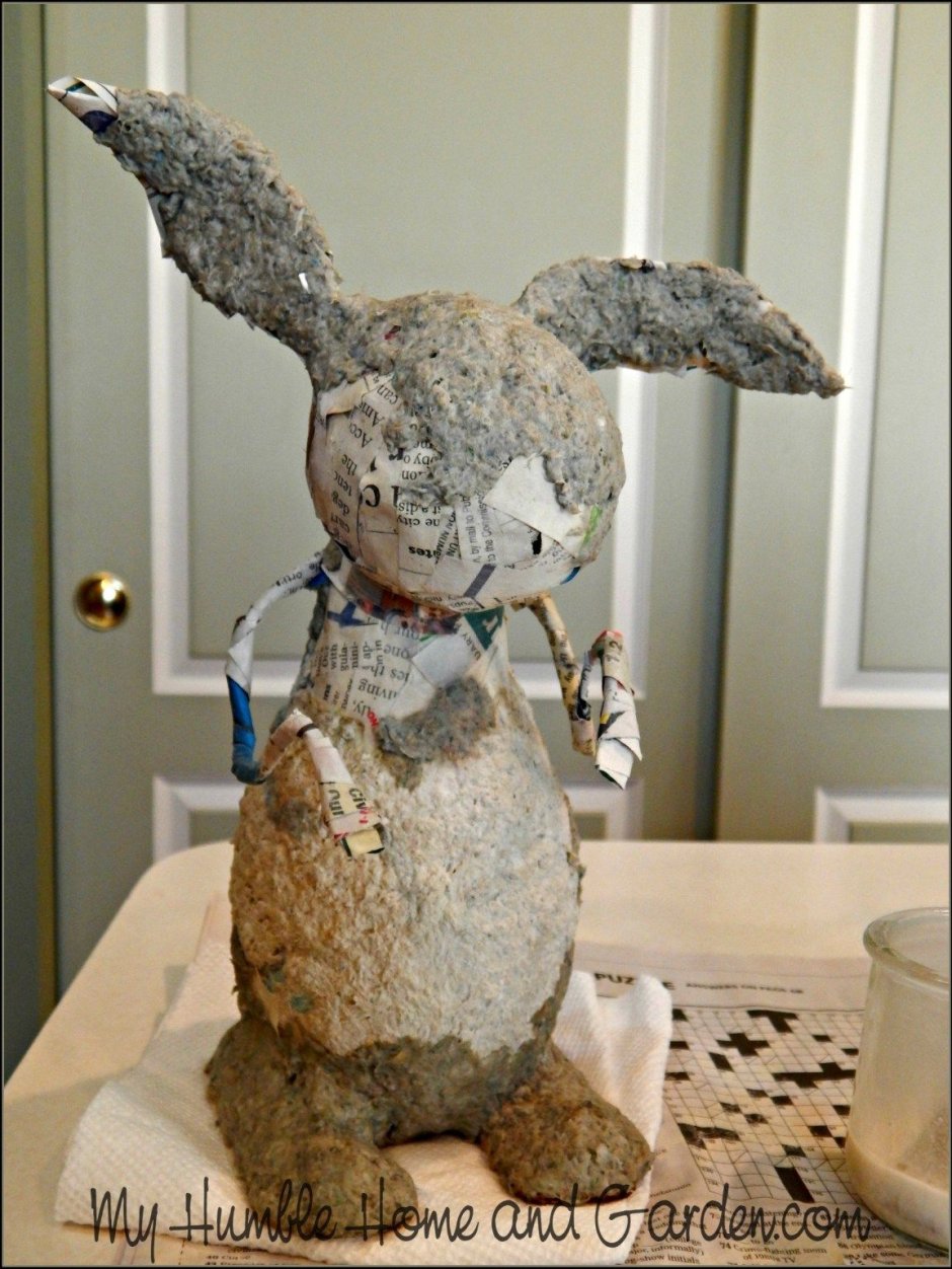 Кролик из глины