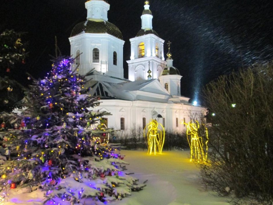 Рождественский вертеп в храме Иоанна воина на Якиманке