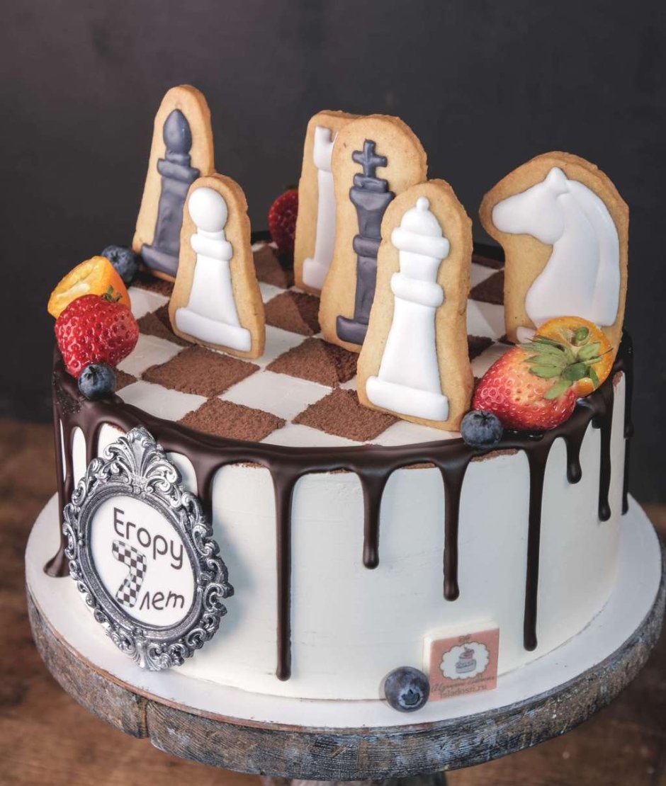 Муссовый торт шахматы