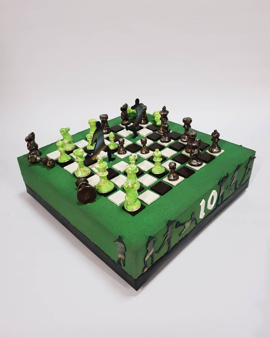 Торт декор шахматы
