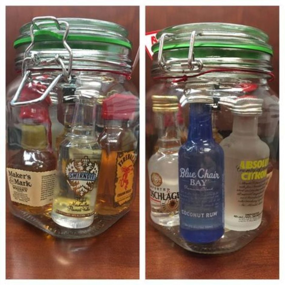 Подарочный набор алкоголя в маленьких бутылочках