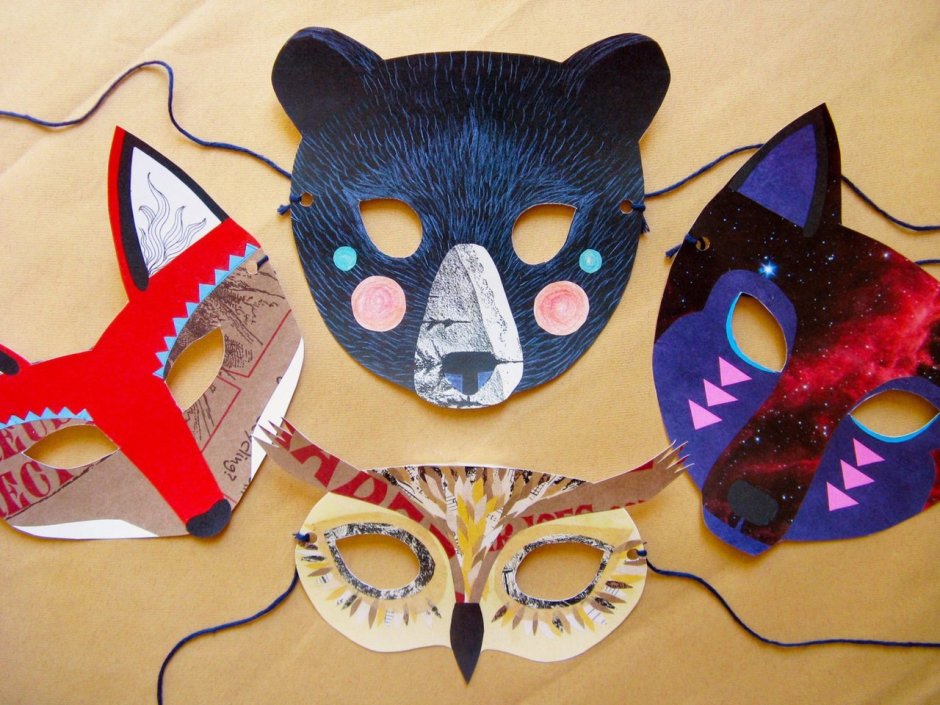 Новогодние маски для детей