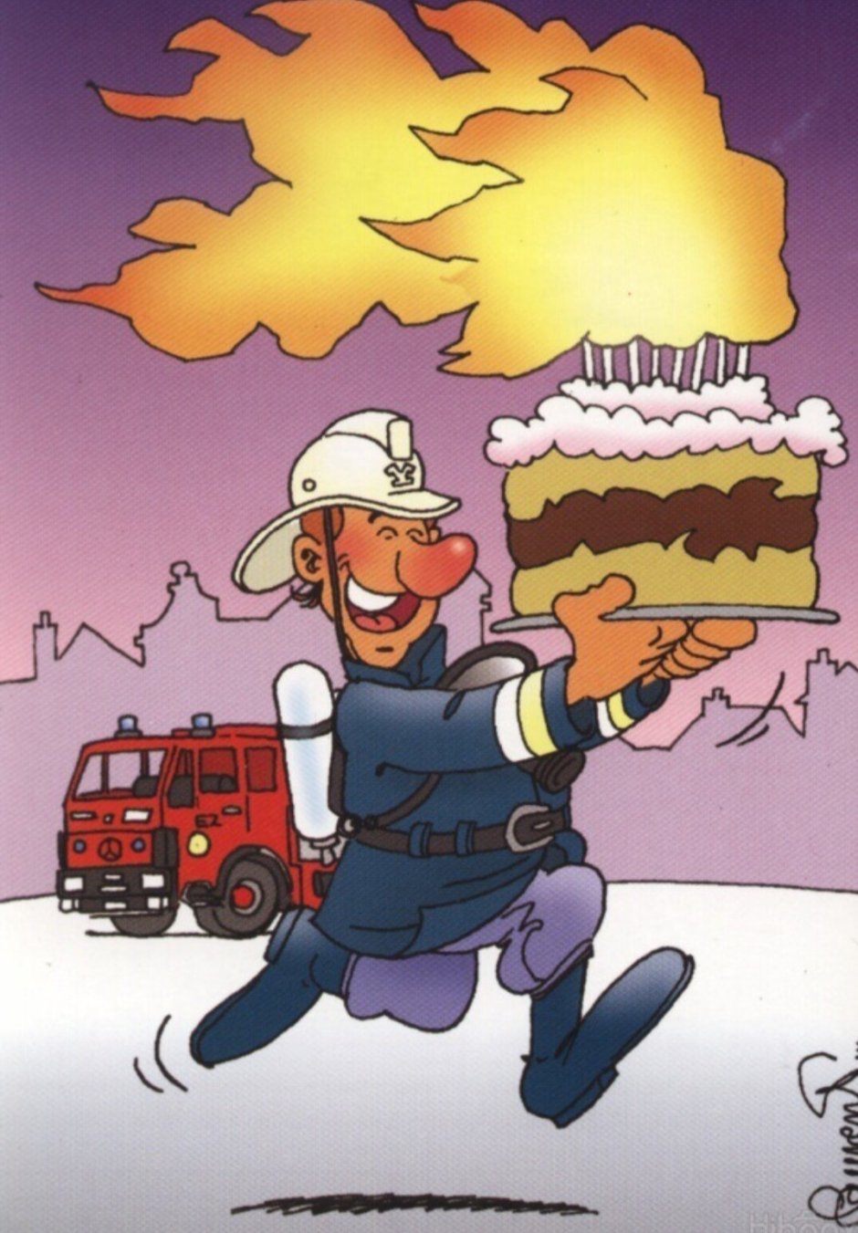 С днём рождения пожарного