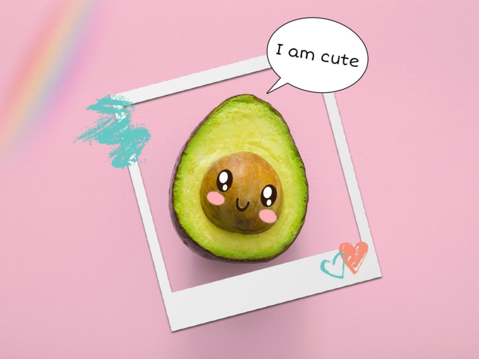 Рисунки авокадо милые