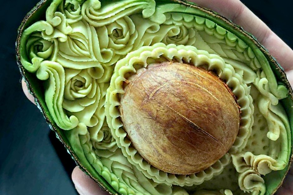 Как украсить торт картинкой авокадо