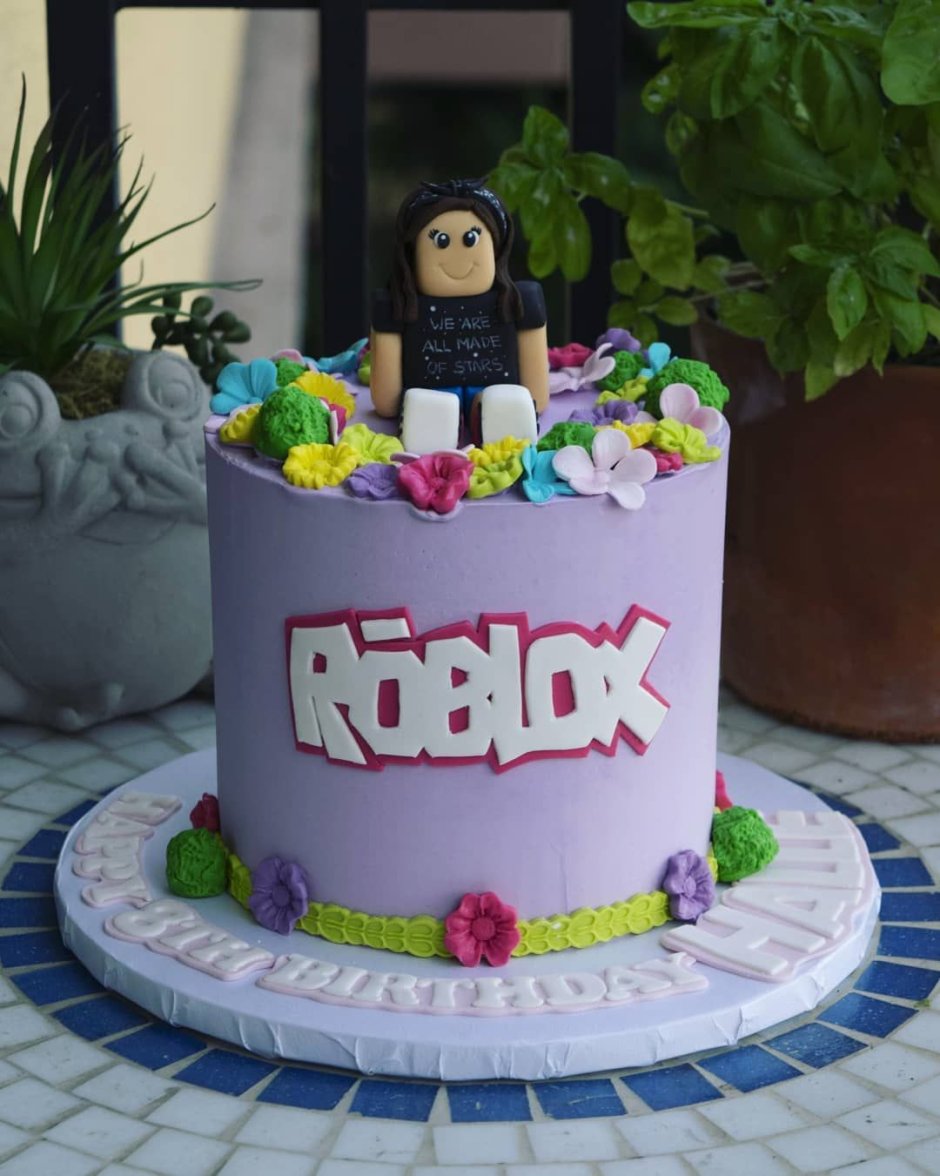 Торт РОБЛОКС для мальчиков на день рождения