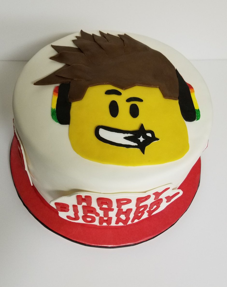 Торт Roblox для мальчика на день рождения