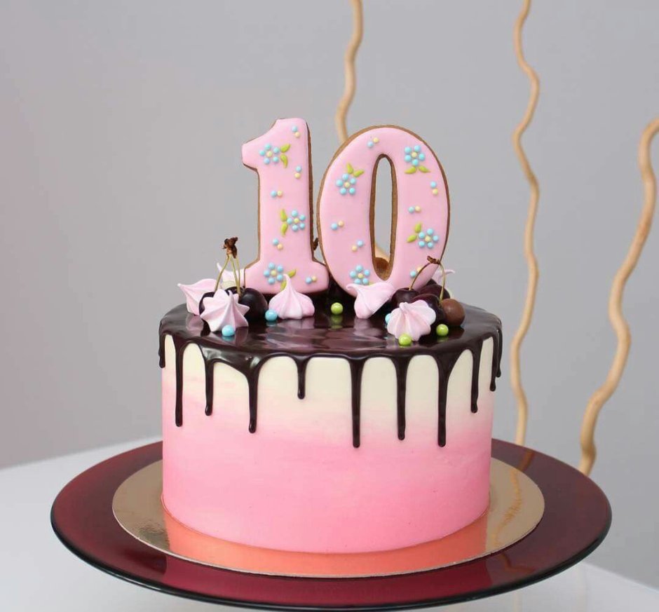 Декор торта для девочки 10 лет