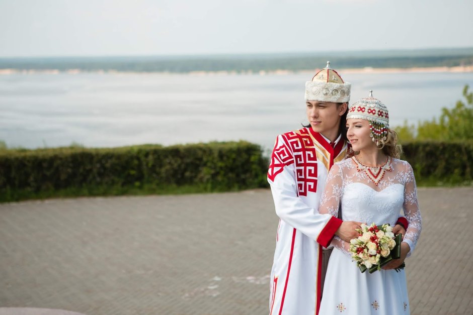 Чувашский свадебный наряд перкенчек
