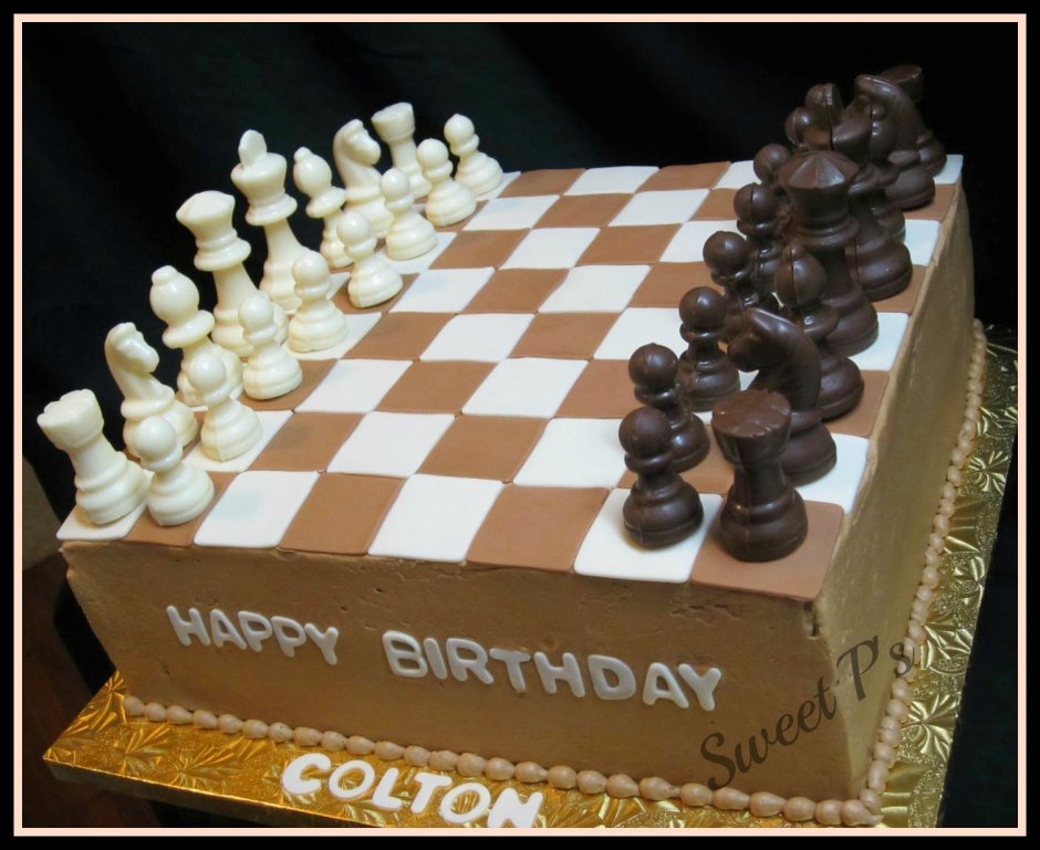 Надпись на торт шахматисту