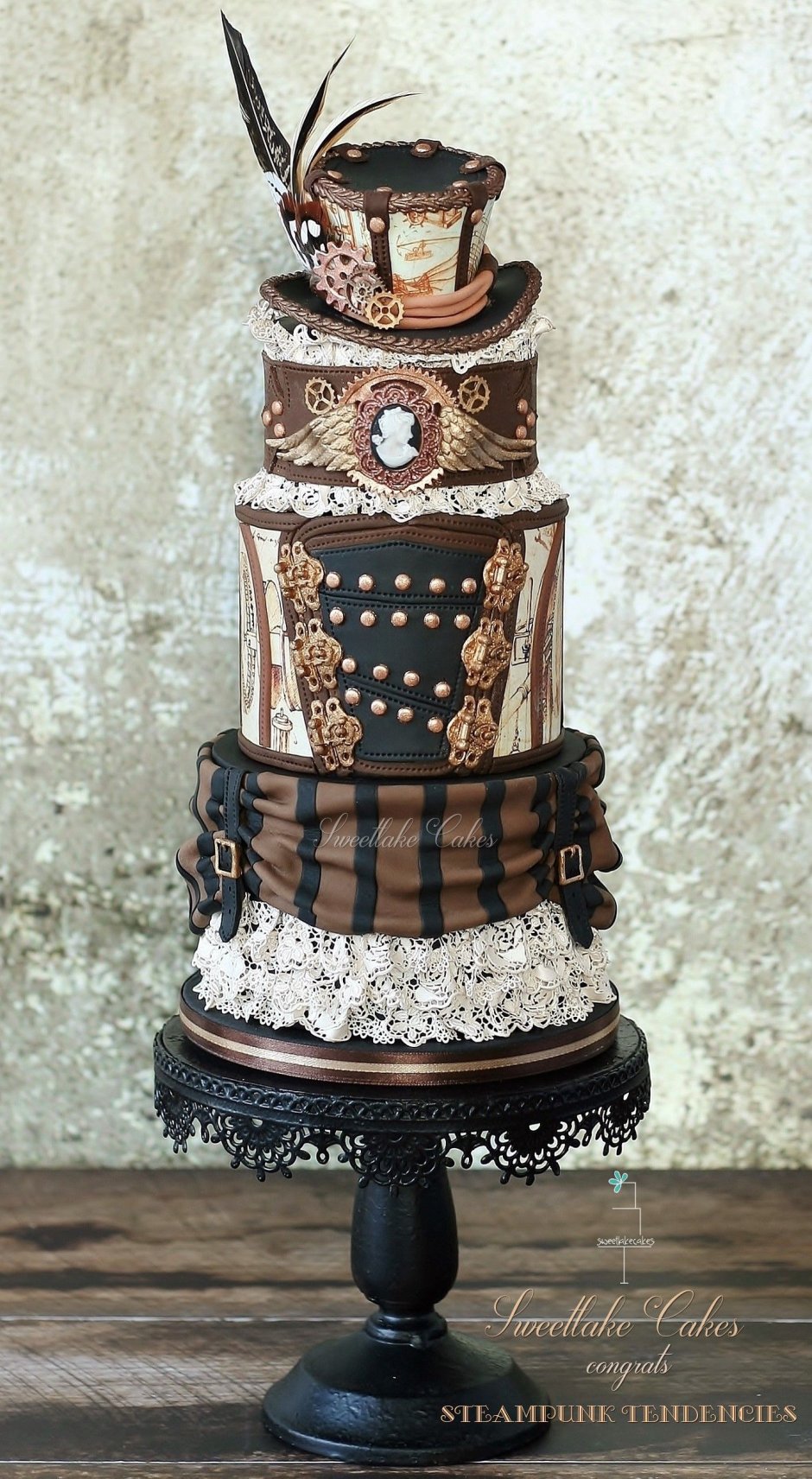 Свадебный торт в стиле панк