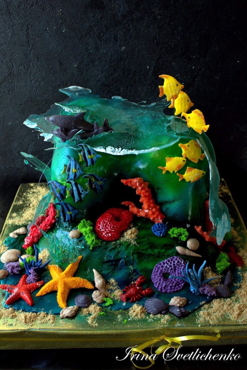 Детские торты подводный мир