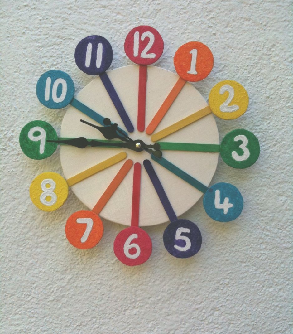 Поделка новогодние часы в детский сад