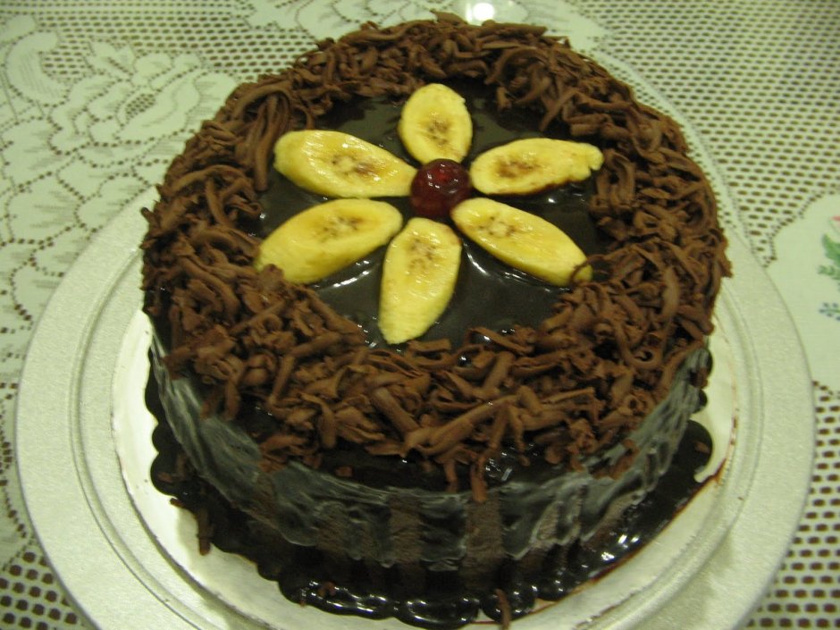 Торт банановый рай без выпечки