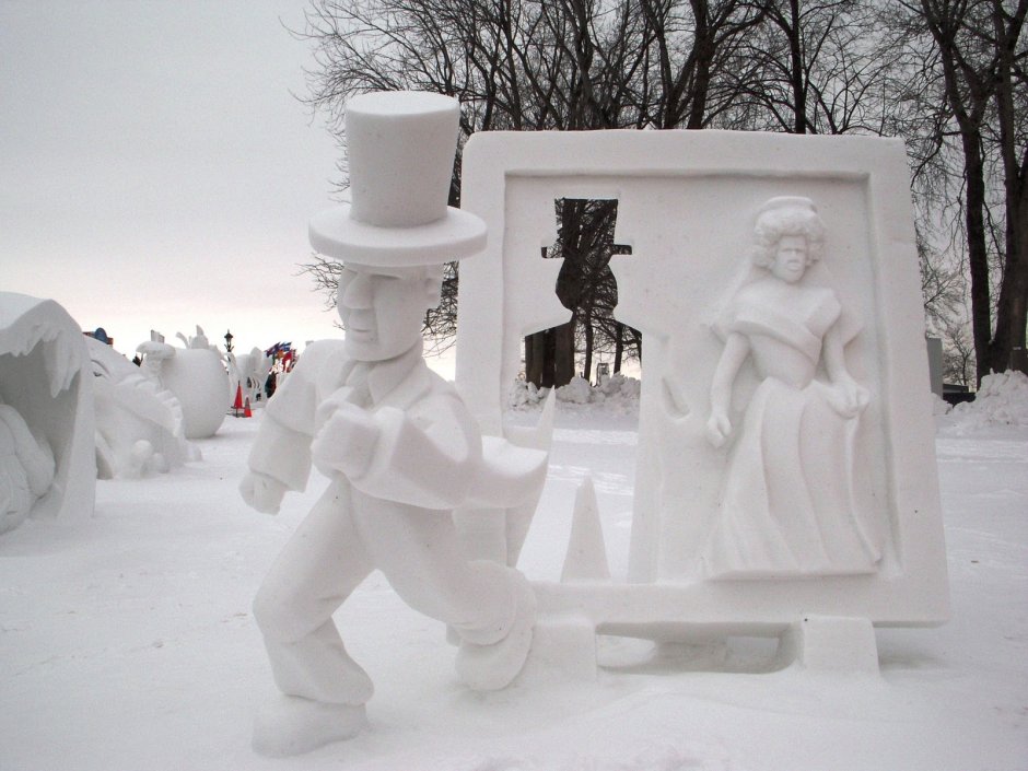 Зимний карнавал в Квебеке