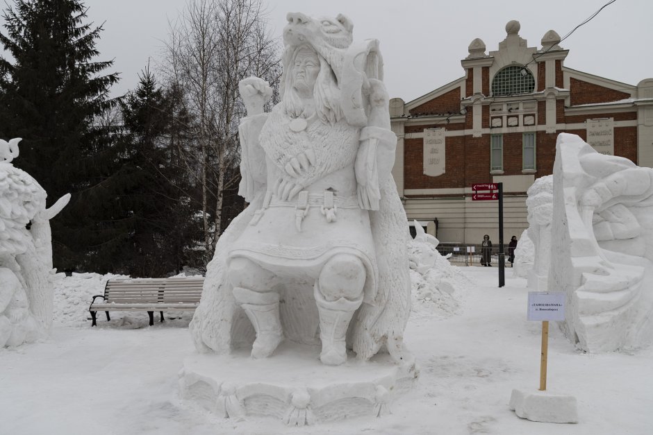 Новосибирск ледяные скульптуры 2022