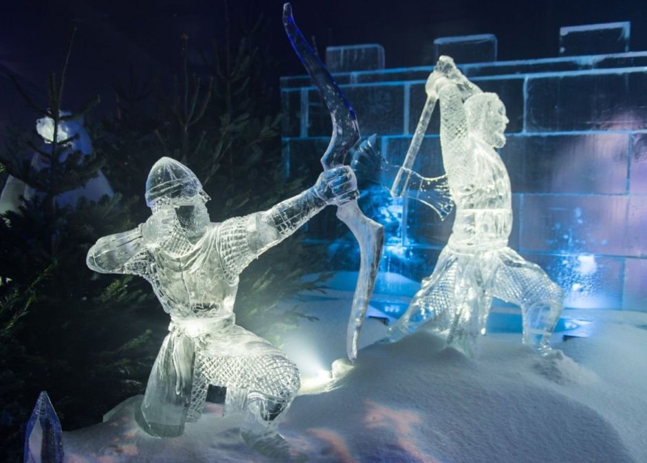 Скульптура из льда Даррен Джексон