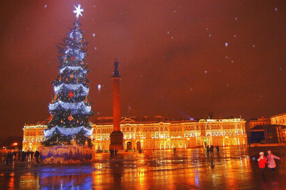 Зима в Санкт Петербурге елка