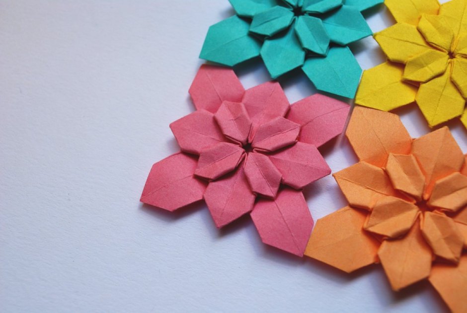 Фон для проекта оригами цветы