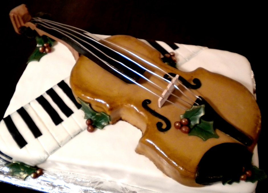 Торт скрипка для мальчика