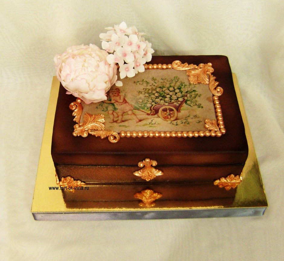 Торт шкатулка с драгоценностями