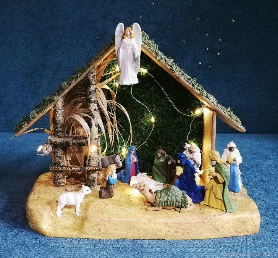 Сборная деревянная модель "Рождественский вертеп"