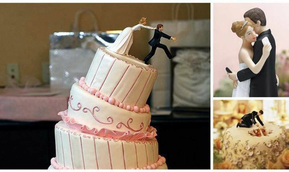 Оригинальный свадебный торт
