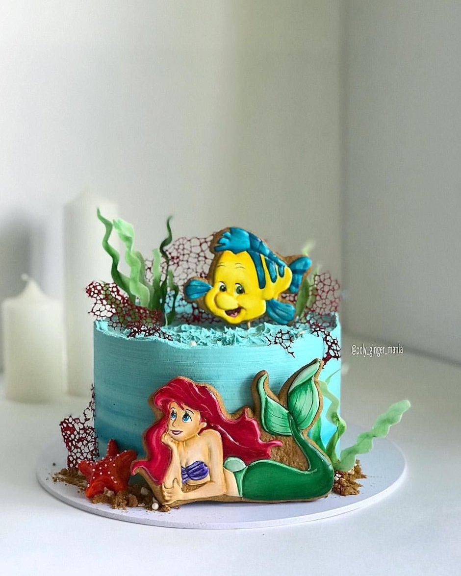 Морской тортик для девочки