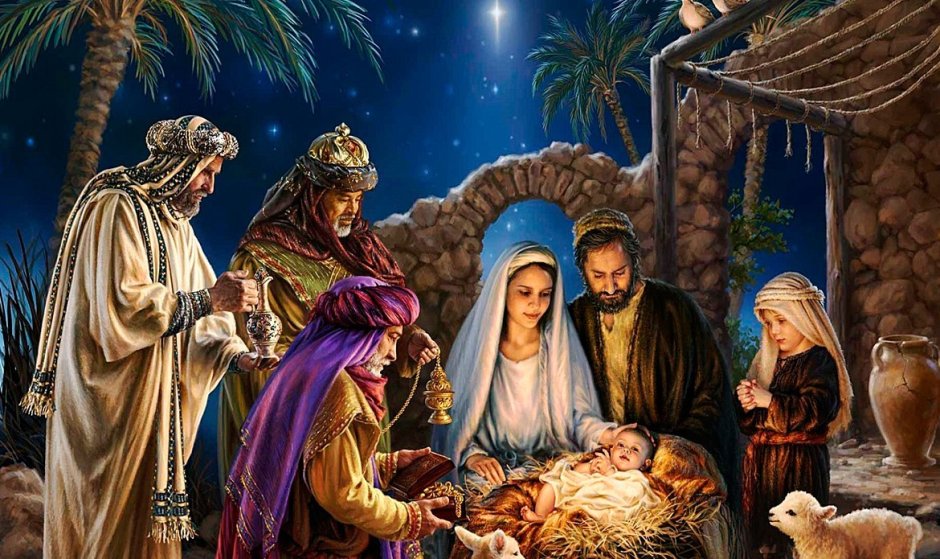 Витраж Рождество Христово Вифлеем