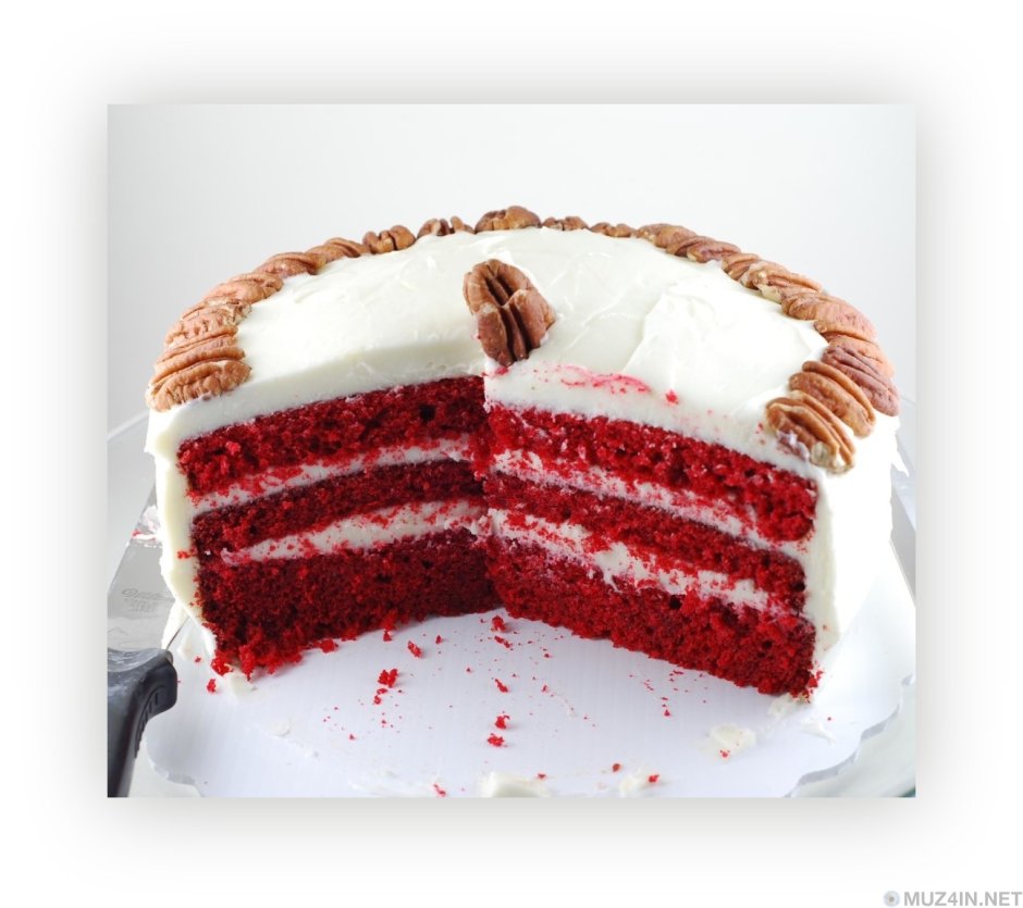 Красный бархат торт белого цвета
