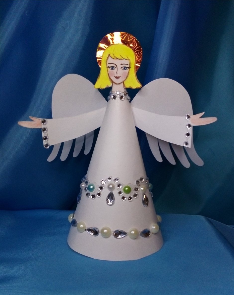 Кукла ангел из Мешковины