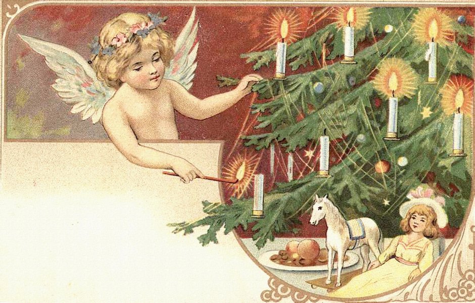 Рождественская открыточка