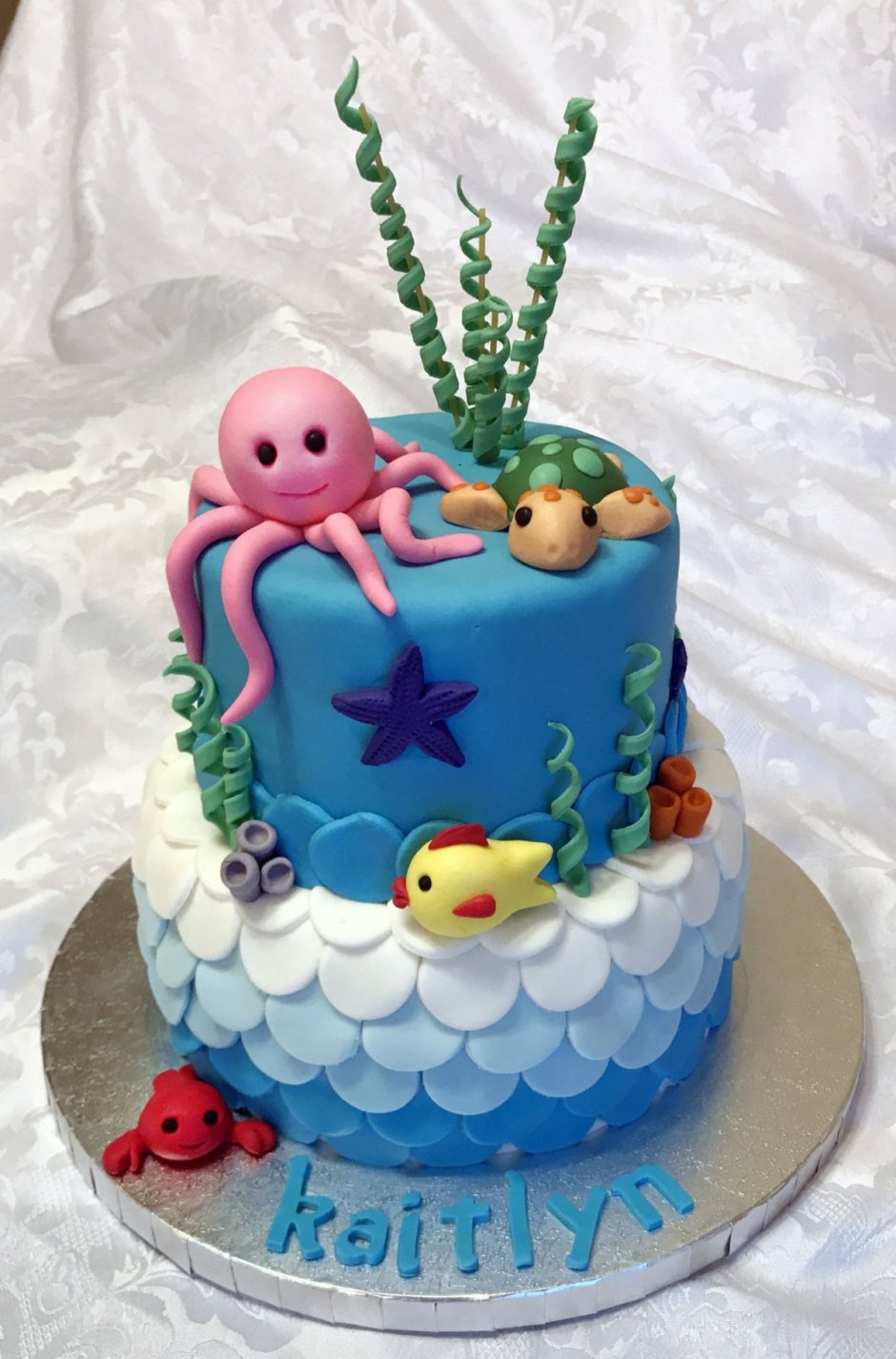 Тортик для пловца ребенку