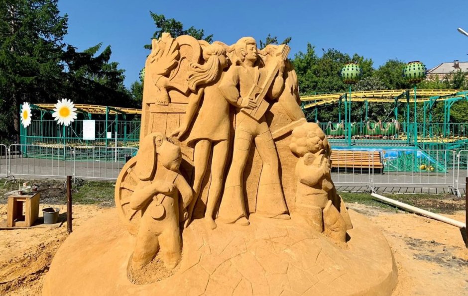 Песочные скульптуры Петропавловская крепость