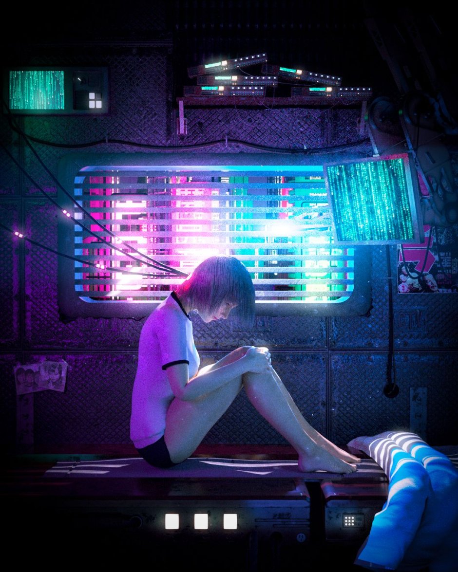 Cyberpunk 2077 Moto Neon
