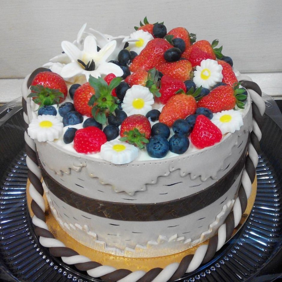 Торт Туесок с ягодами