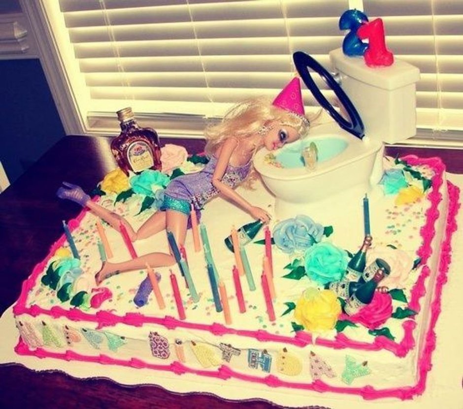 Торт для двух подружек на день рождения
