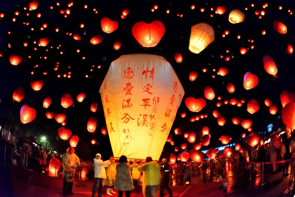 Китайские воздушные фонарики