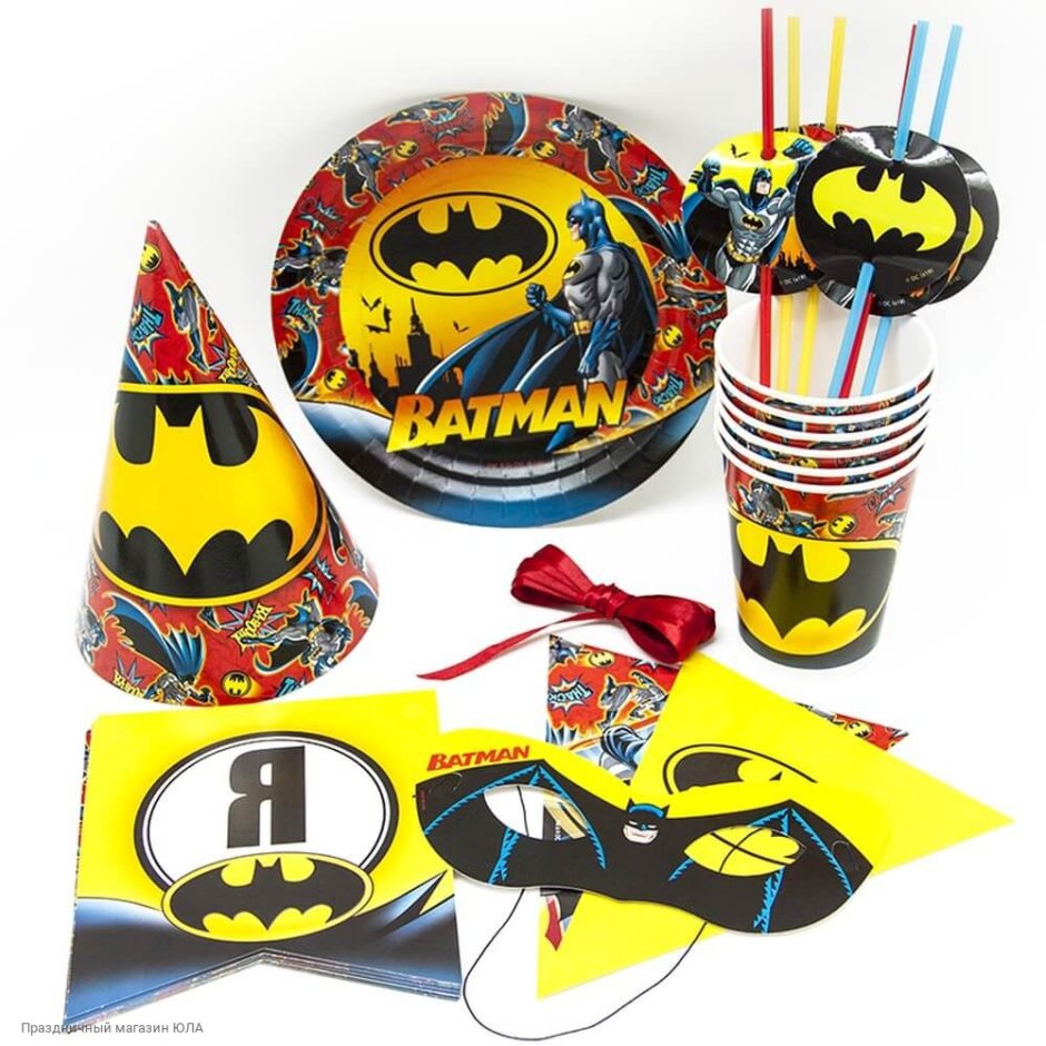 Посуда на день рождения Бэтмен