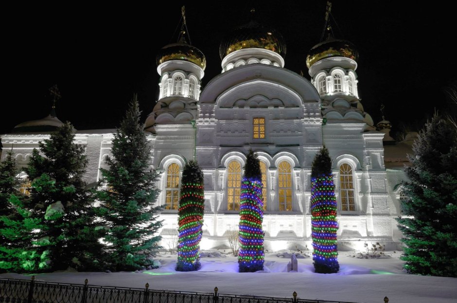 Раифский Богородицкий монастырь зима