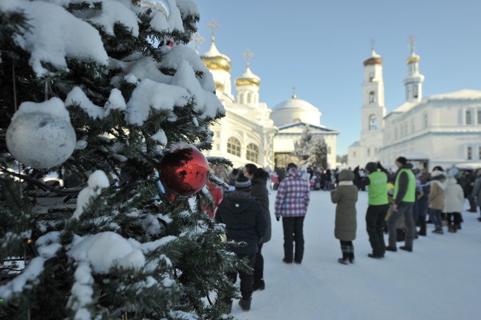 Зима в Казани в Раифском монастыре