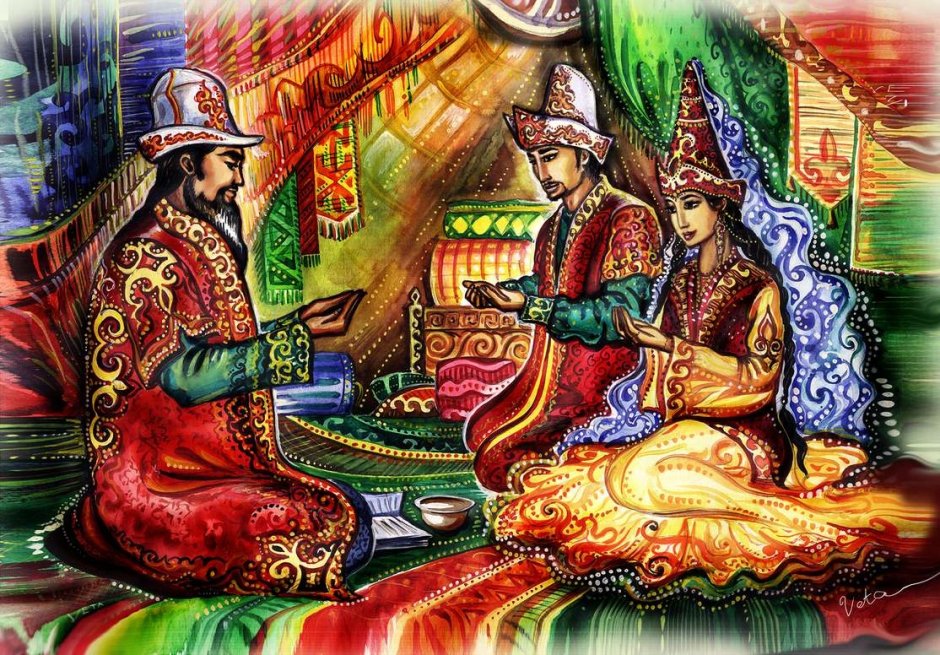 Казахский обряд тұсау кесу
