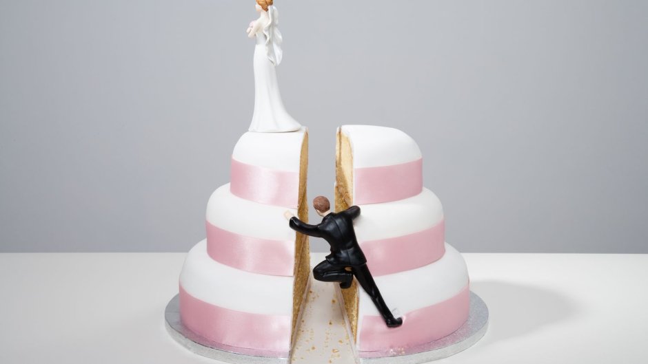Свадебный торт с супругами