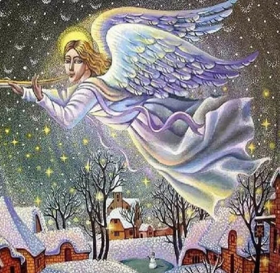 Ангел трубит Рождество