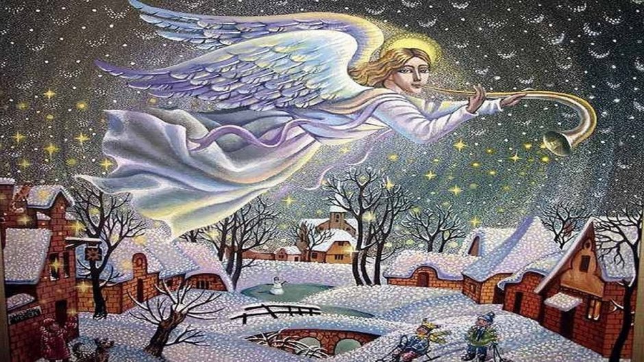 Очертания Рождественского ангела
