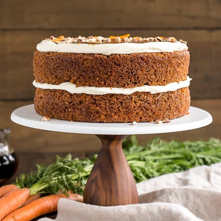 Украшение морковного торта