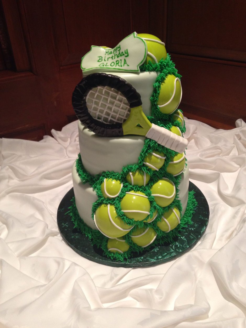 Торт в стиле большого тенниса