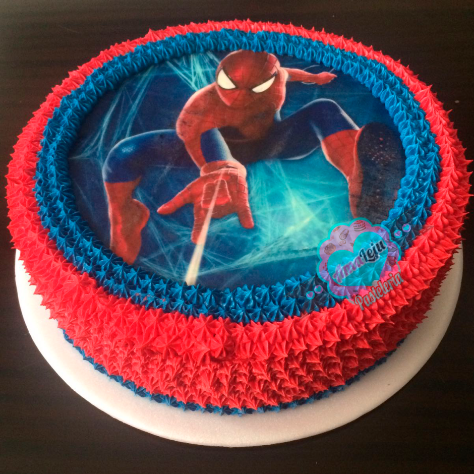 Украшение торта человек паук