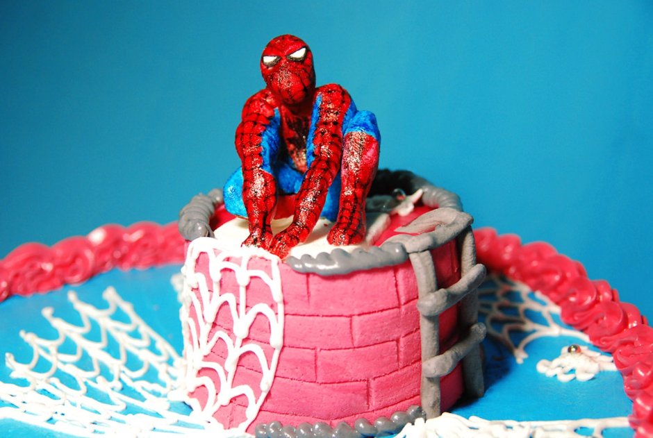 Торт человек паук не сложный