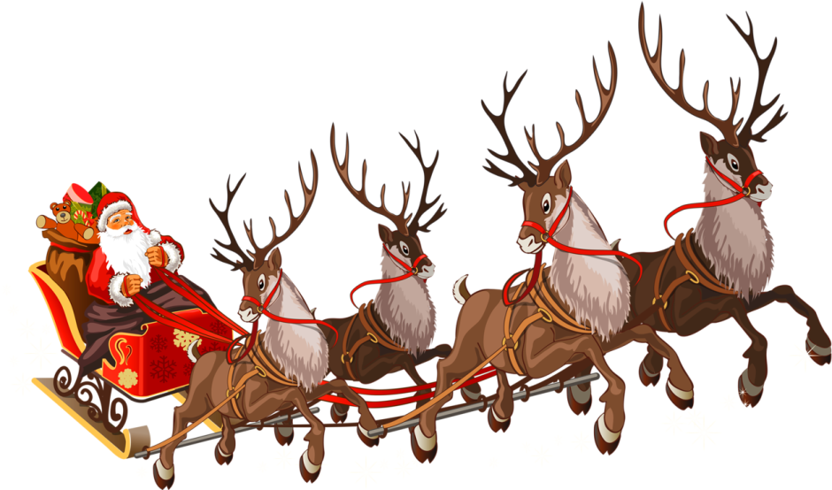 Ездовой олень Санта Клауса